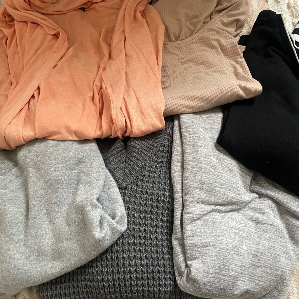 Women's Sweater Collection - Black, Gray, Peach, Beige